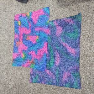 Silk scarf bundle square lightweight colorful